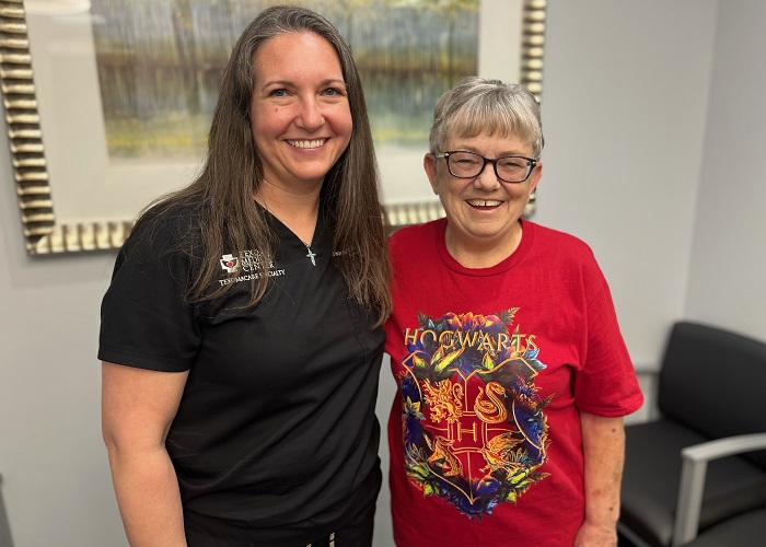 Shirley Robinson and Dr. Farrah Masood