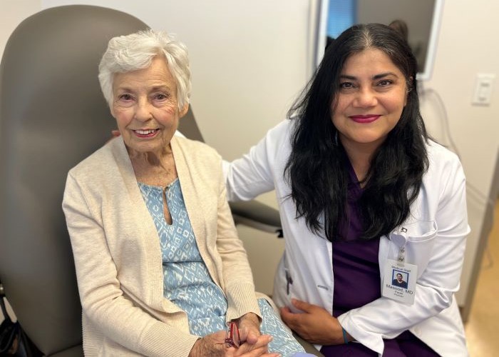 Shirley Robinson and Dr. Farrah Masood