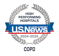 COPD High Performing Hospital badge