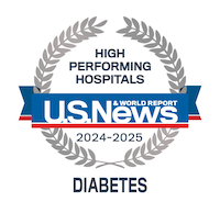 High performing hospital diabetes badge